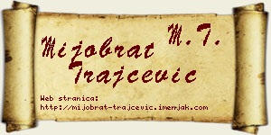 Mijobrat Trajčević vizit kartica
